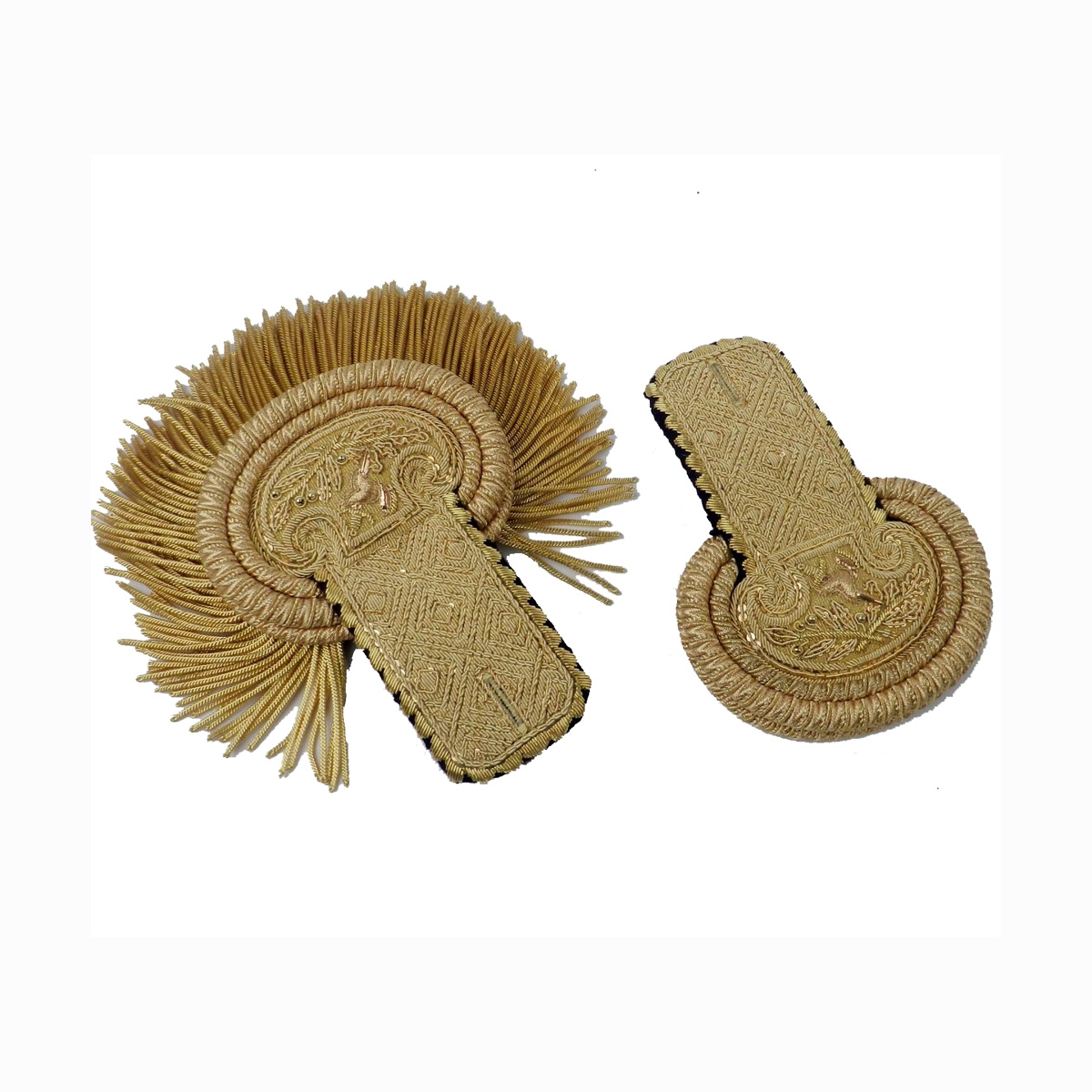 Staff Empire epaulettes (price by pair) hand embroidery bullion wire Uniforms Rank Epaulettes